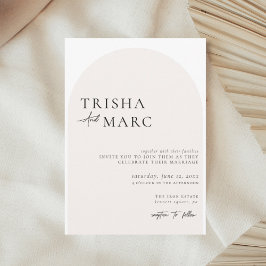 Moderne Minimalistische Hochzeitsfeier Einladung