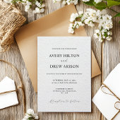 Moderne Minimalistische Hochzeitsfeier Einladung