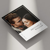 Moderne Minimalistische Hochzeitsfeier für Fotos Einladung