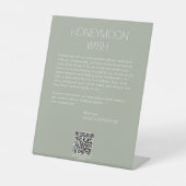 Moderne Minimalistische Hochzeitsfeier Sockelschild (Vorderseite)