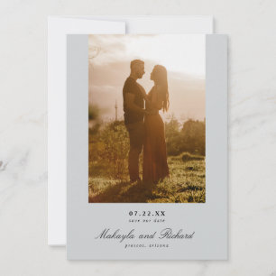Moderne Minimalistische Hochzeitsfotos Save The Date