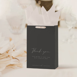 Moderne Minimalistische Hochzeitsgast-Dankeschön-K Mittlere Geschenktüte