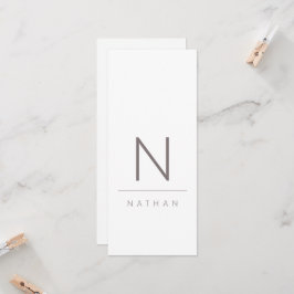 Moderne Minimalistische Hochzeitsgast-Platzkarte Einladung