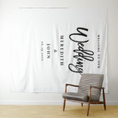 Moderne Minimalistische Hochzeitskabine - Hintergr Wandteppich (Beispiel (Horizontal))