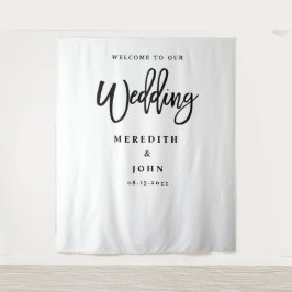 Moderne Minimalistische Hochzeitskabine - Hintergr Wandteppich