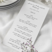 Moderne minimalistische Hochzeitskarte