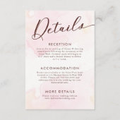 Moderne Minimalistische Hochzeitskarte Begleitkarte (Vorderseite)