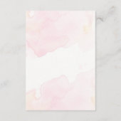 Moderne Minimalistische Hochzeitskarte Begleitkarte (Rückseite)