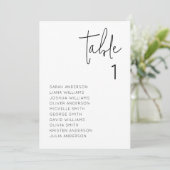 Moderne Minimalistische Hochzeitskarte Einladung (Stehend Vorderseite)