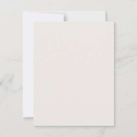 Moderne Minimalistische Hochzeitskarte Einladung (Rückseite)