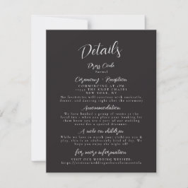 Moderne Minimalistische Hochzeitskarte Einladung