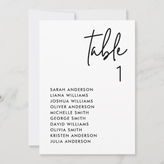 Moderne Minimalistische Hochzeitskarte Einladung (Vorderseite)