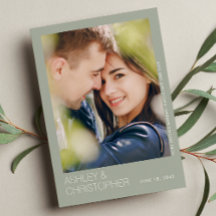 Moderne Minimalistische Hochzeitskarte Rette auf d