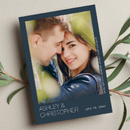 Moderne Minimalistische Hochzeitskarte Rette auf d Save The Date