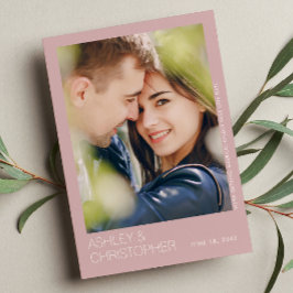 Moderne Minimalistische Hochzeitskarte Rette auf d Save The Date