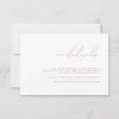 Moderne Minimalistische Hochzeitskarte RSVP Karte (Vorderseite)
