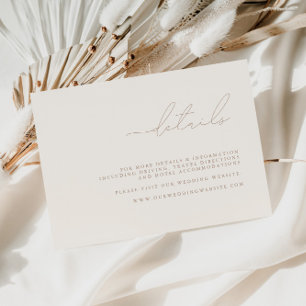 Moderne Minimalistische Hochzeitskarte RSVP Karte