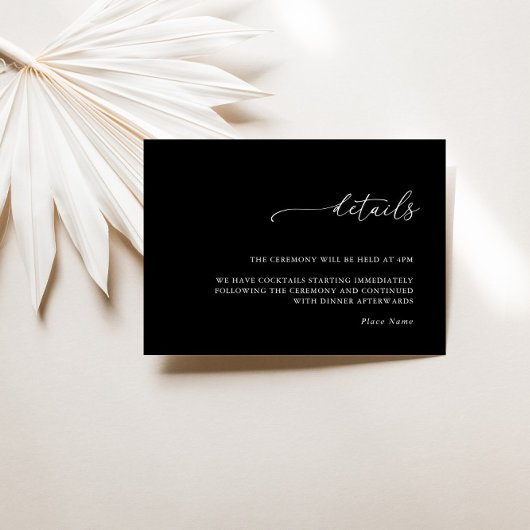 Moderne Minimalistische Hochzeitskarte RSVP Karte