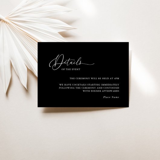 Moderne Minimalistische Hochzeitskarte RSVP Karte