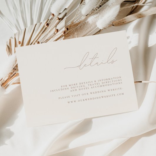 Moderne Minimalistische Hochzeitskarte RSVP Karte