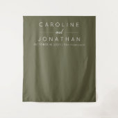 Moderne Minimalistische Hochzeitsmooslandschaft Wandteppich (Vorderseite)