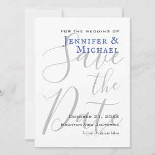 Moderne minimalistische Hochzeitsprofis Save The Date