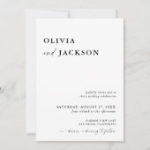 Moderne Minimalistische Hochzeitsreise | Boho Wedd Einladung (Vorderseite)