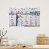 Moderne minimalistische Hochzeitssitzkarte, 24 Tis Poster (Küche)