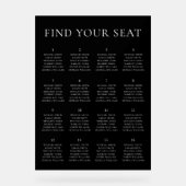 Moderne Minimalistische Hochzeitsstift Acrylschild (Vorderseite)