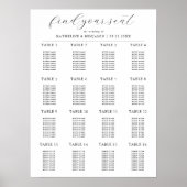 Moderne Minimalistische Hochzeitsstift Poster (Vorne)