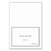 Moderne Minimalistische Hochzeitsstipps / JEWEILS Tischnummer (Vorderseite)