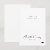 Moderne Minimalistische Hochzeitsszene Platzkarte (Vorne/Hinten)