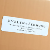 Moderne Minimalistische Hochzeitsszene Rücksendead