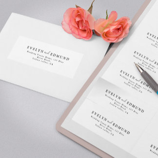 Moderne Minimalistische Hochzeitsszene Rücksendead