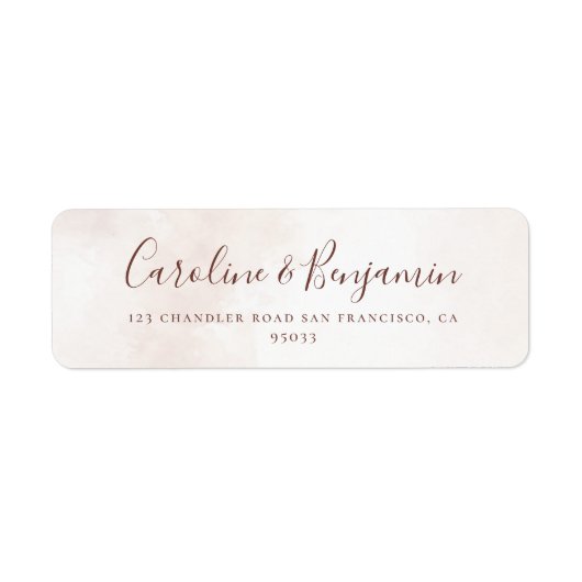 Moderne Minimalistische Hochzeitsszene Rücksendead (Vorne)