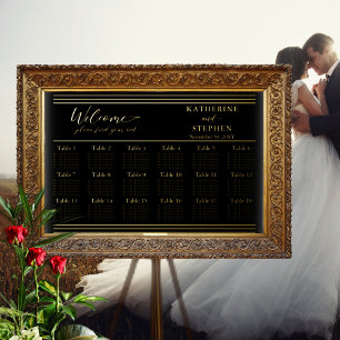 Moderne Minimalistische Hochzeitstabelle - 18 Foliendrucke