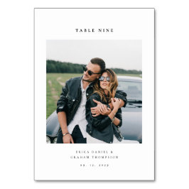Moderne Minimalistische Hochzeitstisch-Nummer mit  Tischnummer