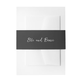 Moderne minimalistische Hochzeitstypografie Einladungsbanderole