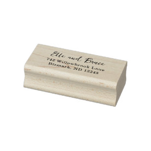 Moderne minimalistische Hochzeitstypografie Gummistempel
