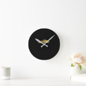 Moderne Minimalistische Hochzeitsuhr Runde Wanduhr (Zuhause)