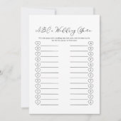 Moderne Minimalistische Hochzeitsvorführung Einladung (Vorderseite)