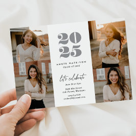 Moderne Minimalistische Höhenneuheit Grad | 4 FOTO Einladung