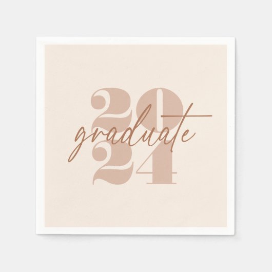 Moderne Minimalistische Höhenneuheit Grad | Cappuc Serviette (Vorderseite)