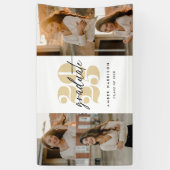 Moderne Minimalistische Höhenneuheit Grad | Gold + Banner (Vertikal)