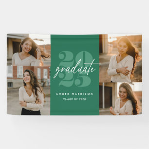 Moderne Minimalistische Höhenneuheit Grad Grün + Banner