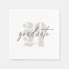 Moderne Minimalistische Höhenneuheit Grad | Weiß + Serviette