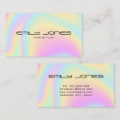 Moderne Minimalistische Holografie-Visitenkarte Visitenkarte (Vorne/Hinten)
