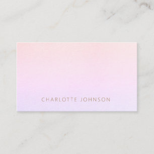 Moderne Minimalistische Holograph Girl Beruflich Visitenkarte