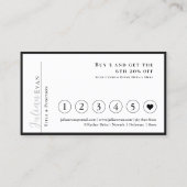 Moderne Minimalistische Holographic Silber Loyalty Visitenkarte (Rückseite)