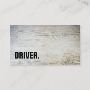 Moderne minimalistische Holztafel DRIVER Profi Visitenkarte
